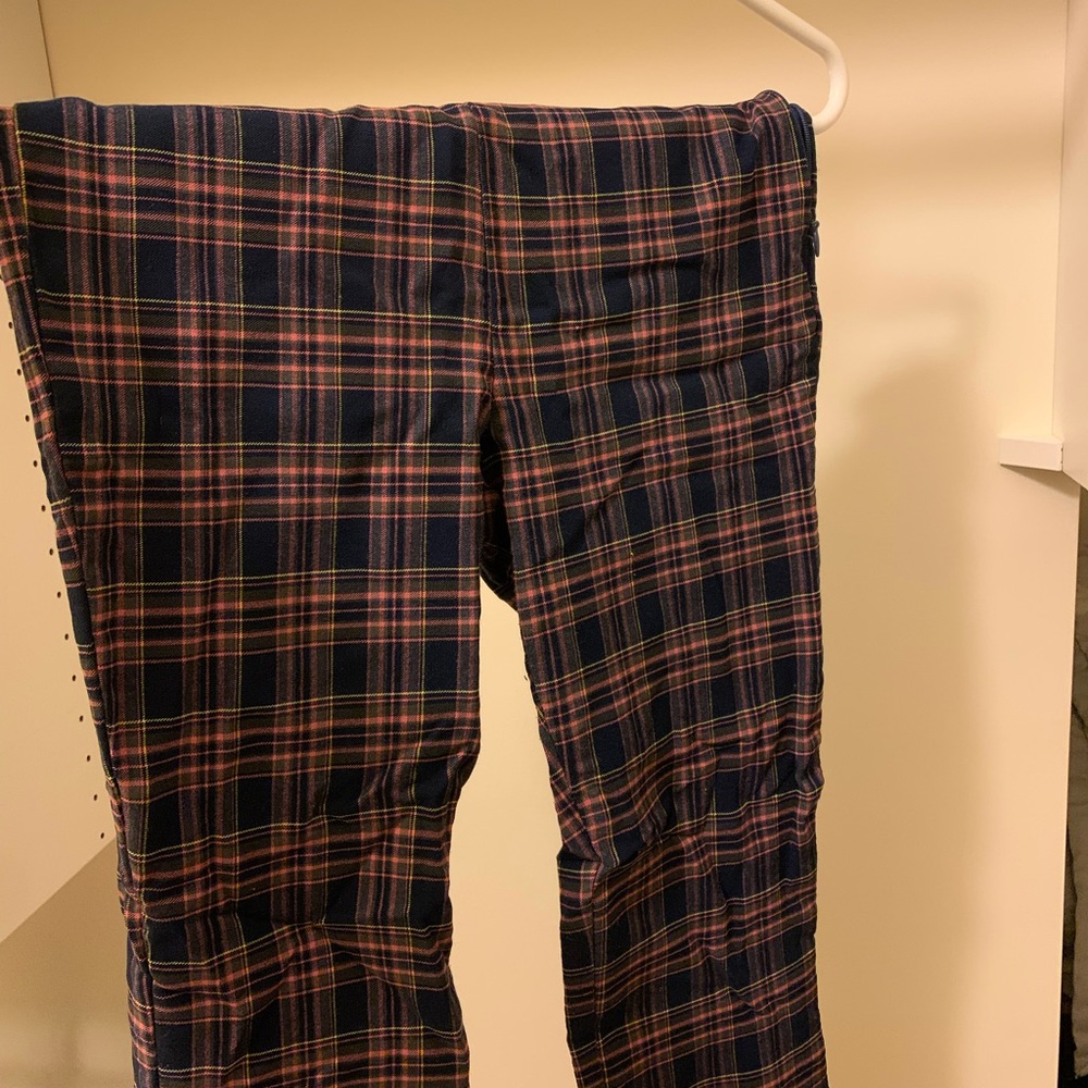 Urban Outfitters Stretchy Plaid Flare Pants